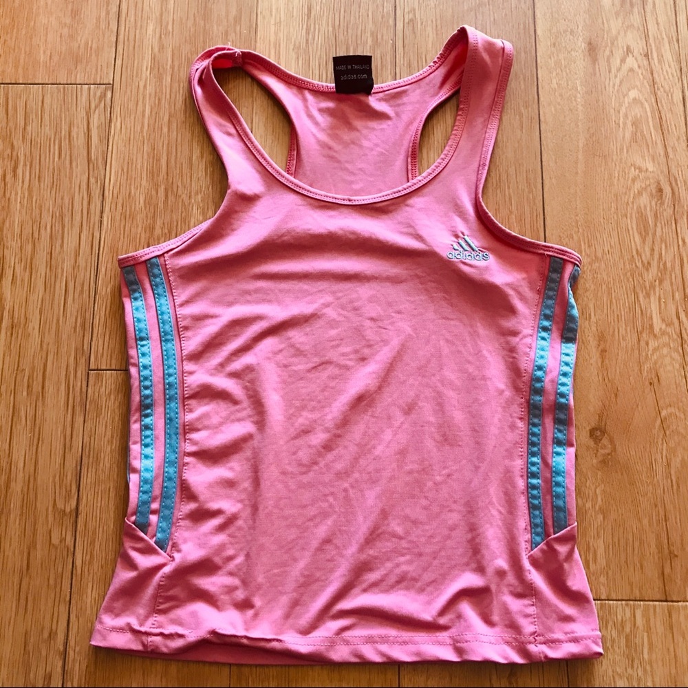 COPY - COPY - Peach pink adidas stretch tank top